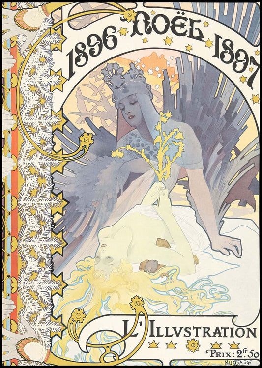 Alphonse Mucha - L’Illustration Noël Poster - Hakyarts