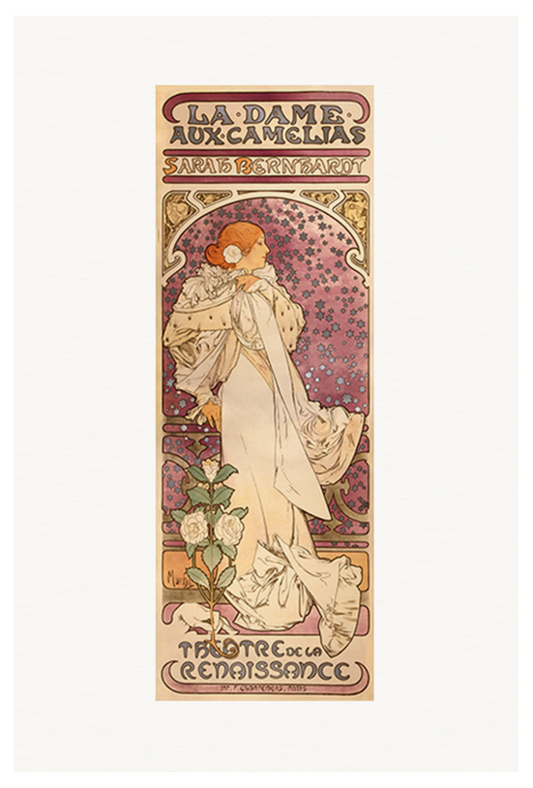 Alphonse Mucha - La Dame aux Camélias Poster - Hakyarts