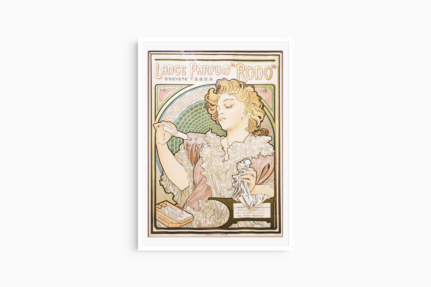 Alphonse Mucha - Lance Parfum Rodo Poster - Hakyarts