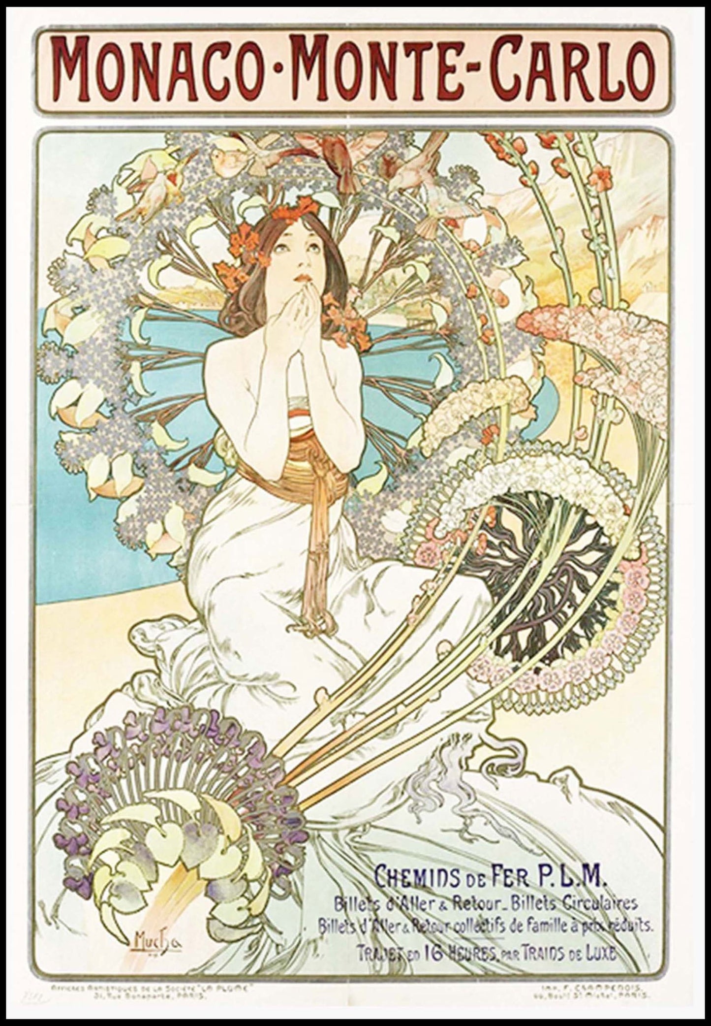 Alphonse Mucha - Monaco Monte Carlo Poster - Hakyarts