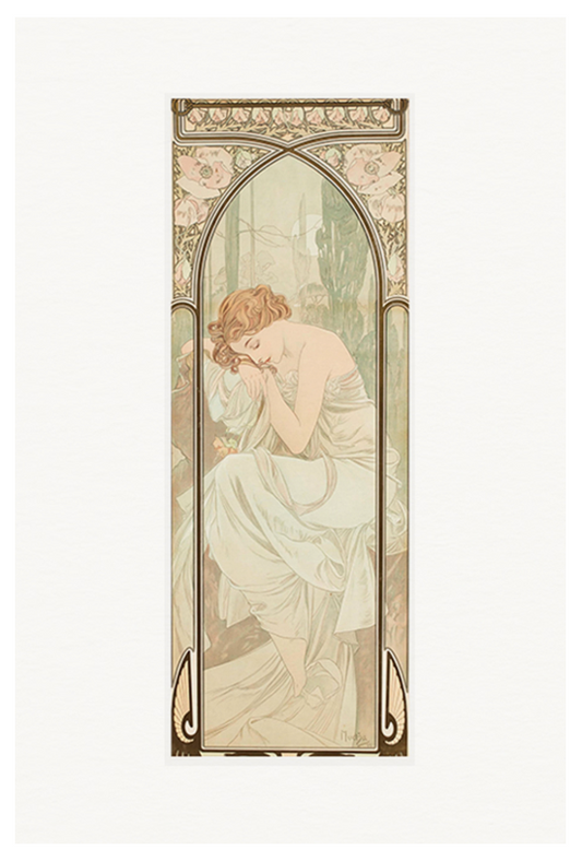 Alphonse Mucha - Night's Rest Poster - Hakyarts