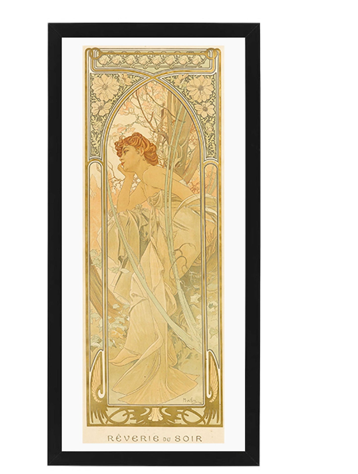 Alphonse Mucha - Rêverie du Soir Poster - Hakyarts