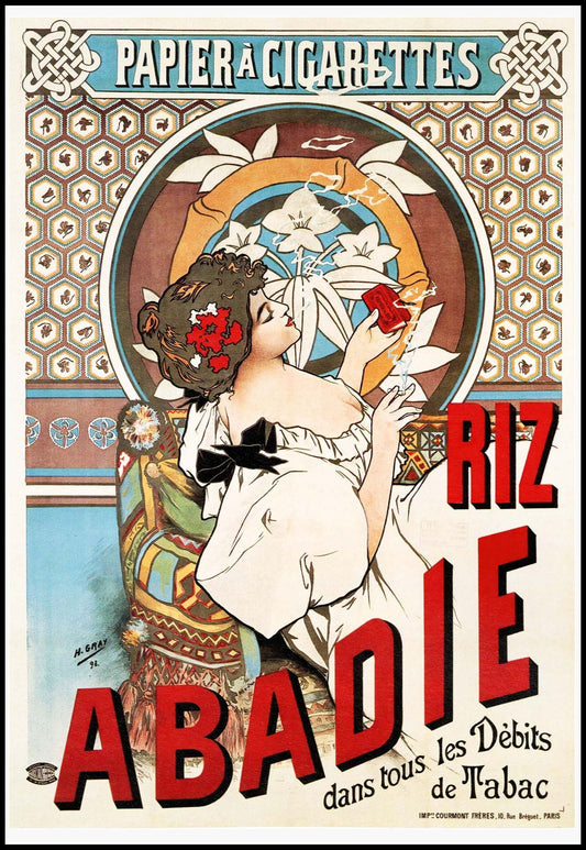 Alphonse Mucha - Riz Abadie Poster - Hakyarts