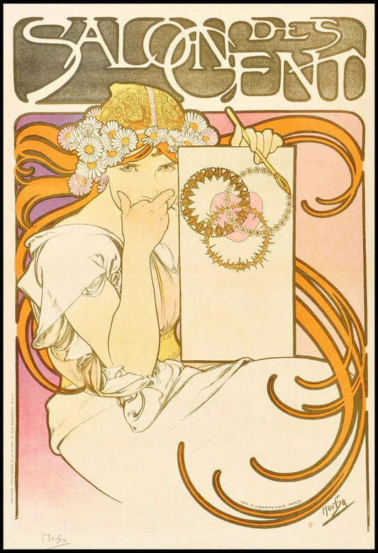 Alphonse Mucha - Salon Des Cents poster - Hakyarts