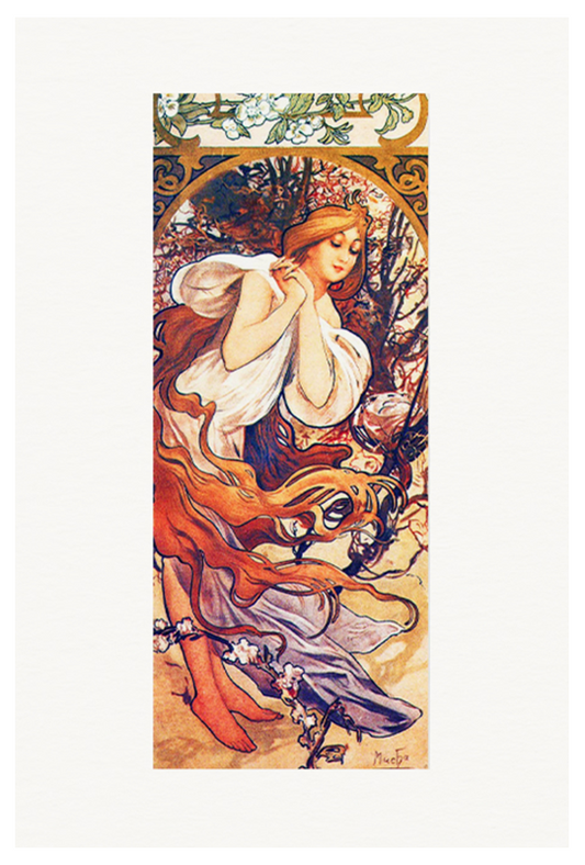 Alphonse Mucha - Spring Poster - Hakyarts