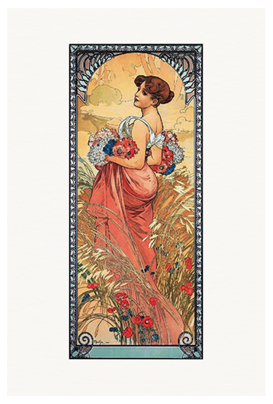 Alphonse Mucha - Summer Poster - Hakyarts