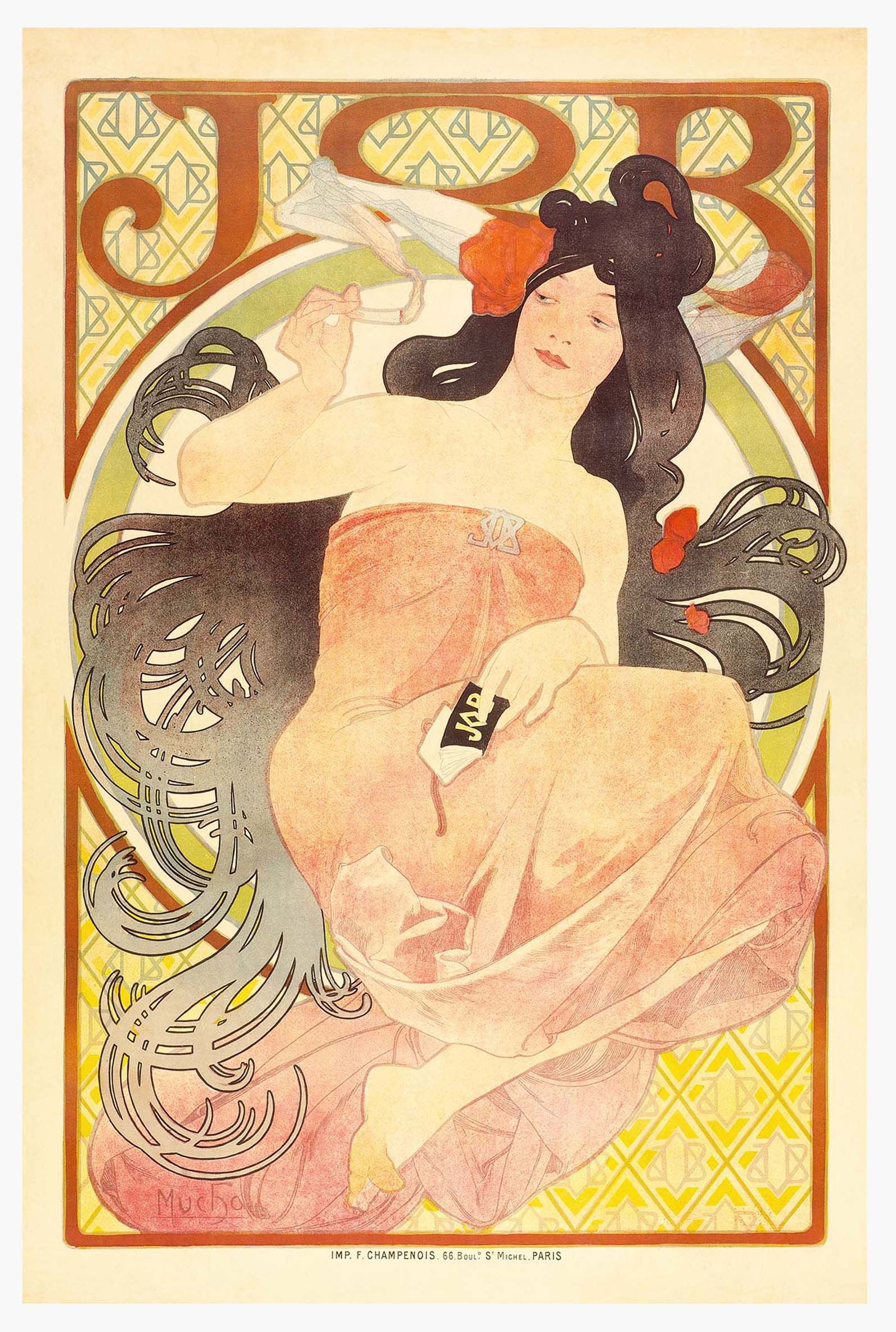 Alphonse mucha - Job Poster - Hakyarts