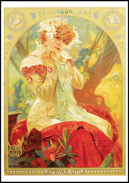 Alphonse mucha - Lefèvre-Utile Poster - Hakyarts