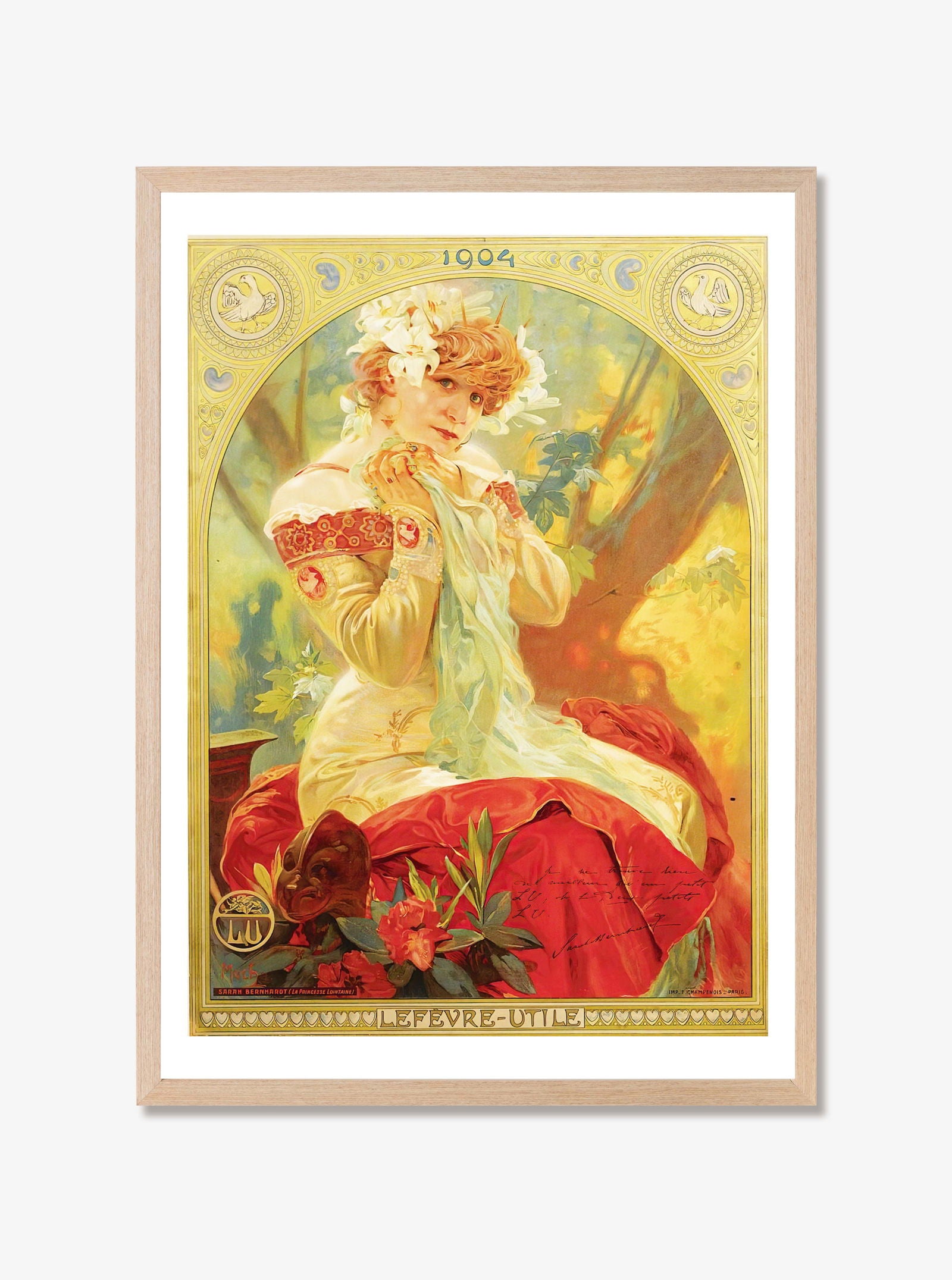 Alphonse mucha - Lefèvre-Utile Poster - Hakyarts