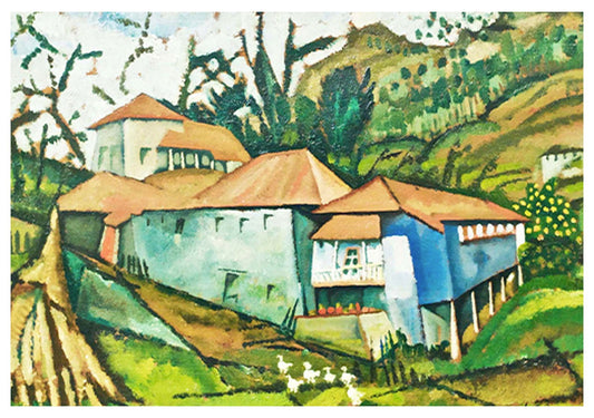 Amadeo de Souza-Cardoso - Small River House - Hakyarts