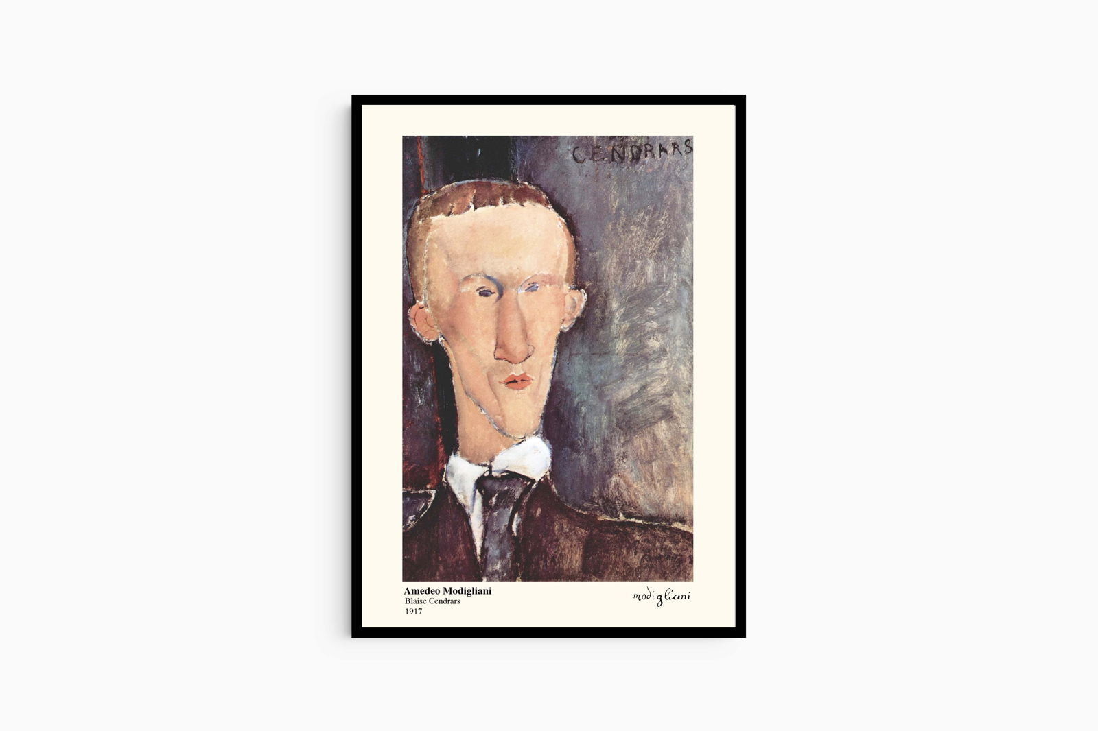 Amedeo Modigliani - Blaise Cendrars Poster - Hakyarts