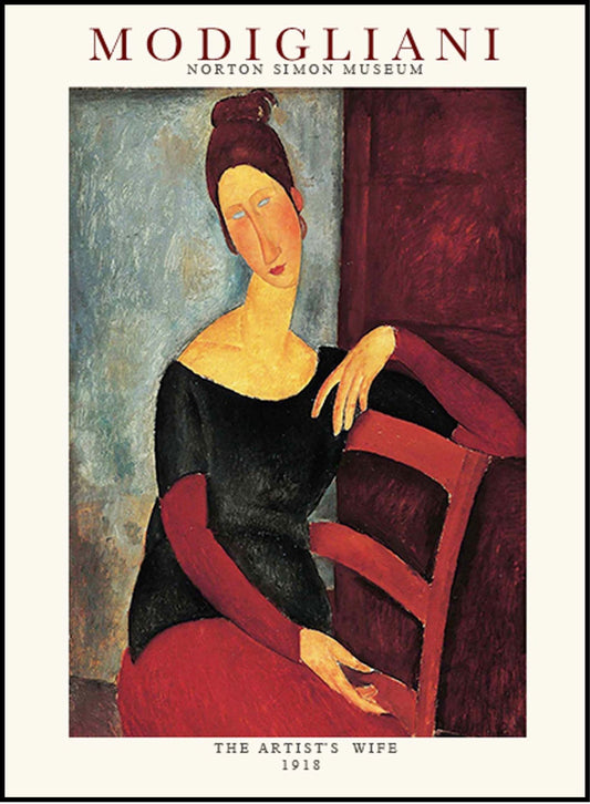 Amedeo Modigliani - Portrait of the Artist's Wife Poster - Hakyarts