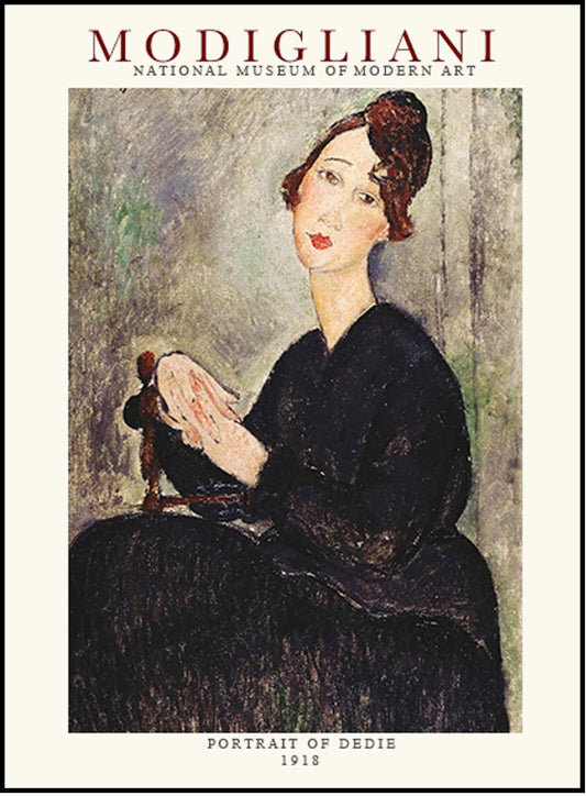 Amedeo Modigliani - Potrait of Dedie Poster - Hakyarts