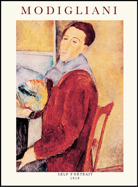 Amedeo Modigliani - Self-Portrait Poster - Hakyarts