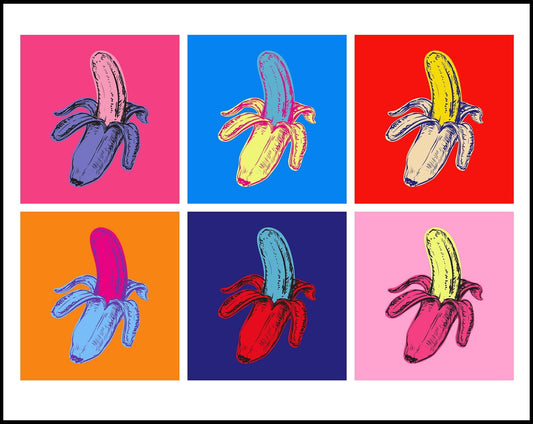 Andy Wharhol Style - Bananas Poster - Hakyarts