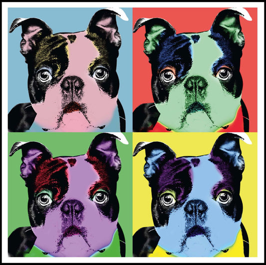 Andy Wharhol Style - Dog Art Poster - Hakyarts