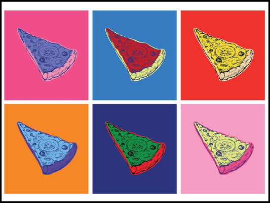 Andy Wharhol Style - Slice of Pizza Poster - Hakyarts