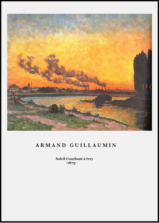 Armand Guillaumin - Soleil Couchant à Ivry Poster - Hakyarts