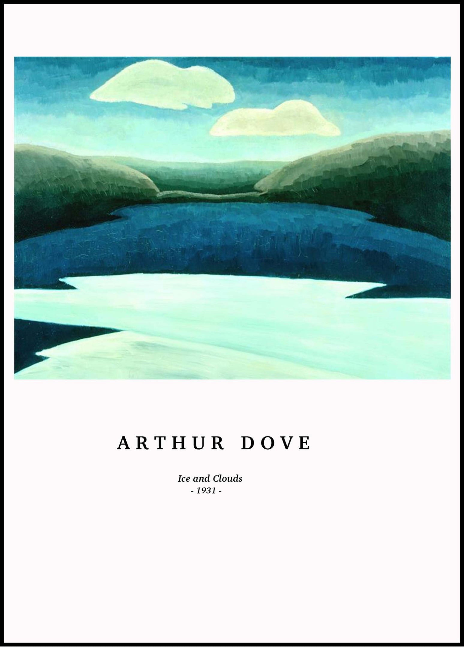 Arthur Dove - Ice and Clouds Poster - Hakyarts