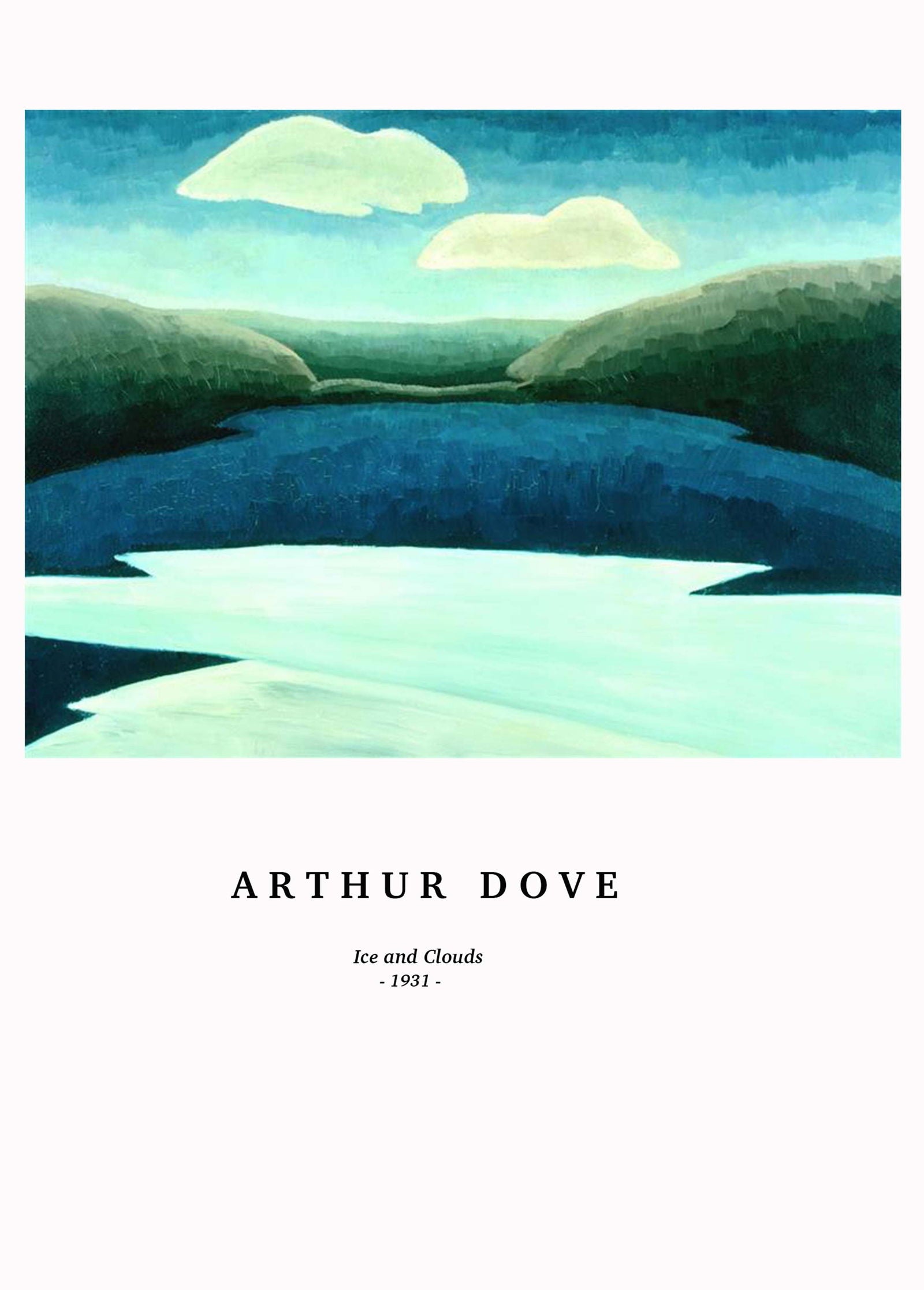 Arthur Dove - Ice and Clouds Poster - Hakyarts