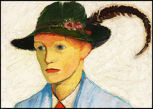 August Macke - Boy with a Plumed Hat - Hakyarts