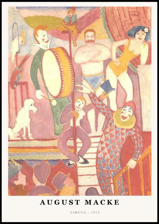 August Macke - Circus Poster - Hakyarts