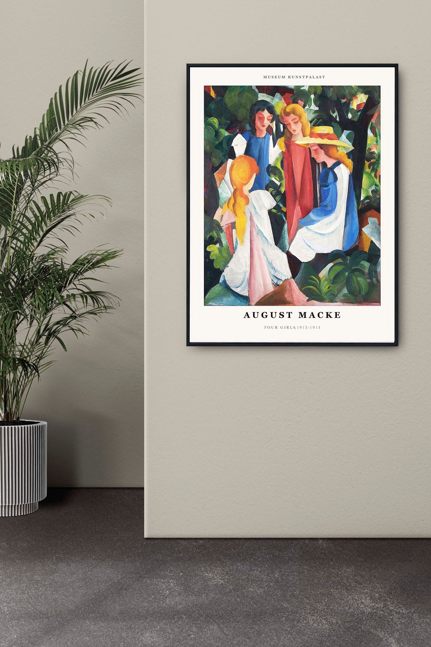 August Macke - Four Girls Poster - Hakyarts