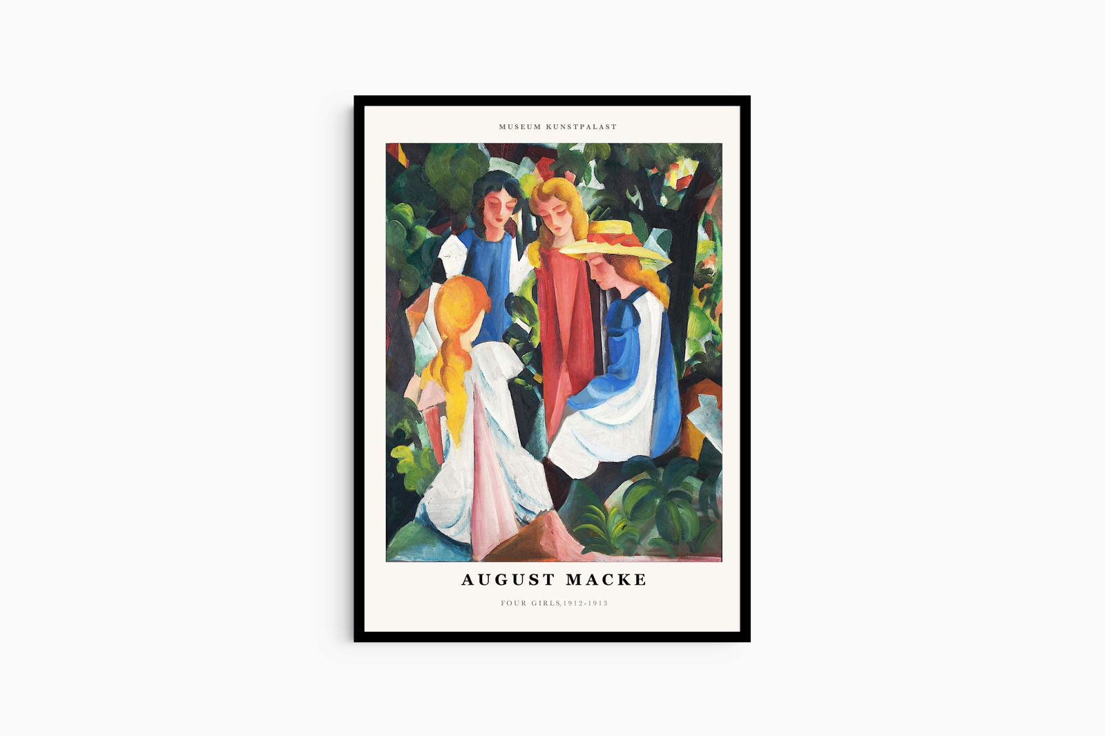 August Macke - Four Girls Poster - Hakyarts