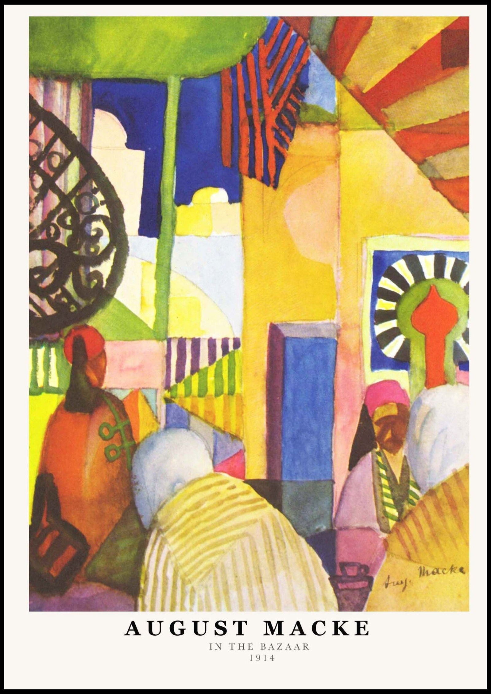 August Macke - In the Temple Hall Poster - Hakyarts