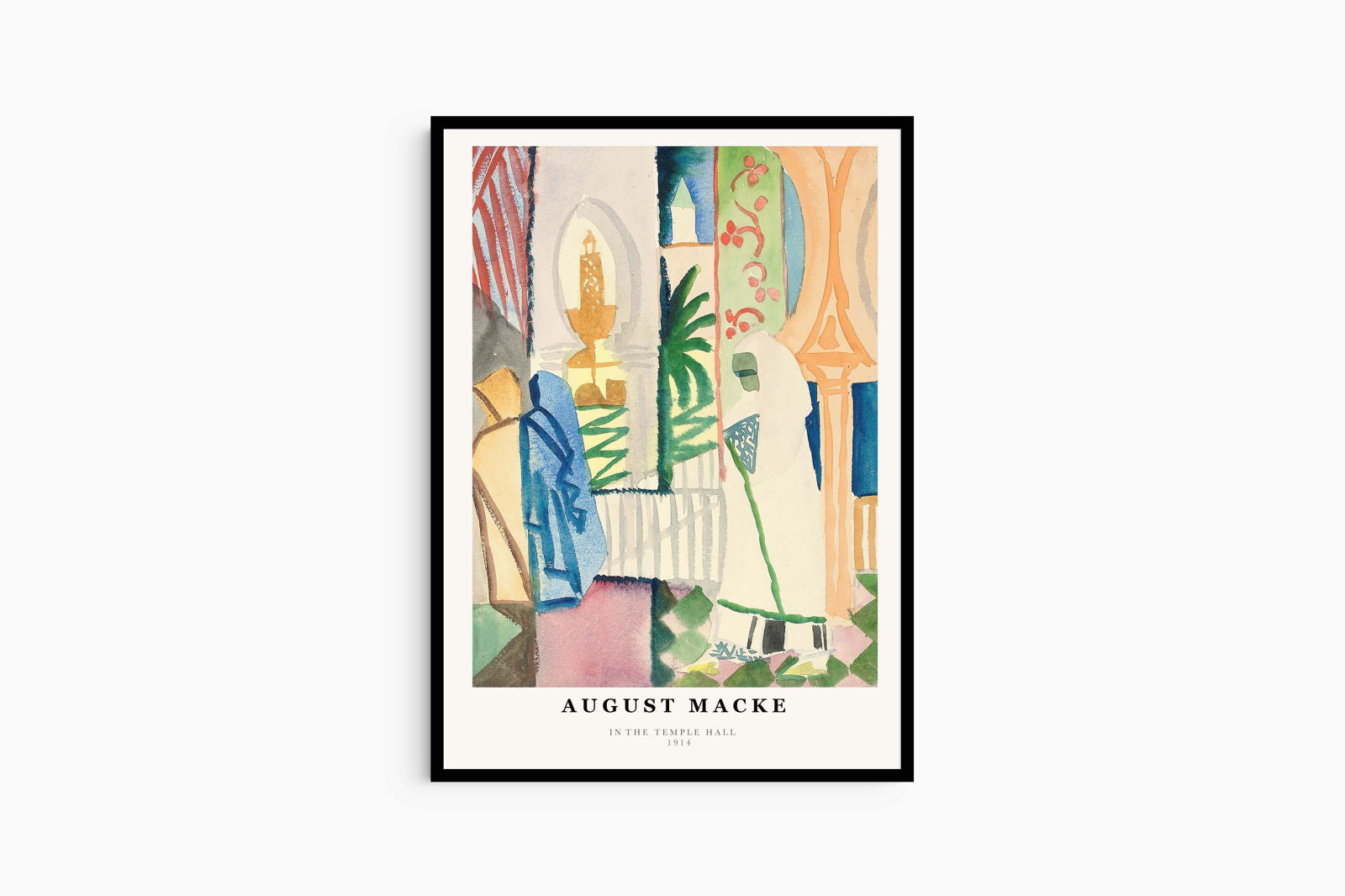 August Macke - In the Temple Hall Poster - Hakyarts