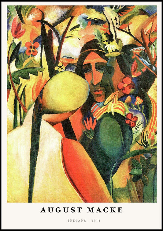 August Macke - Indians Poster - Hakyarts