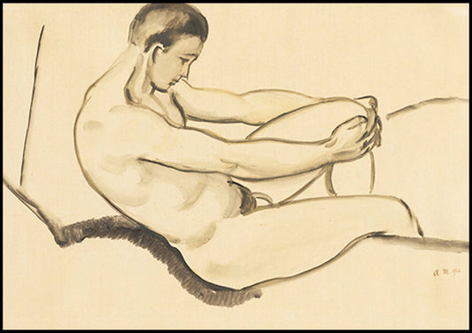 August Macke - Male Nude - Hakyarts