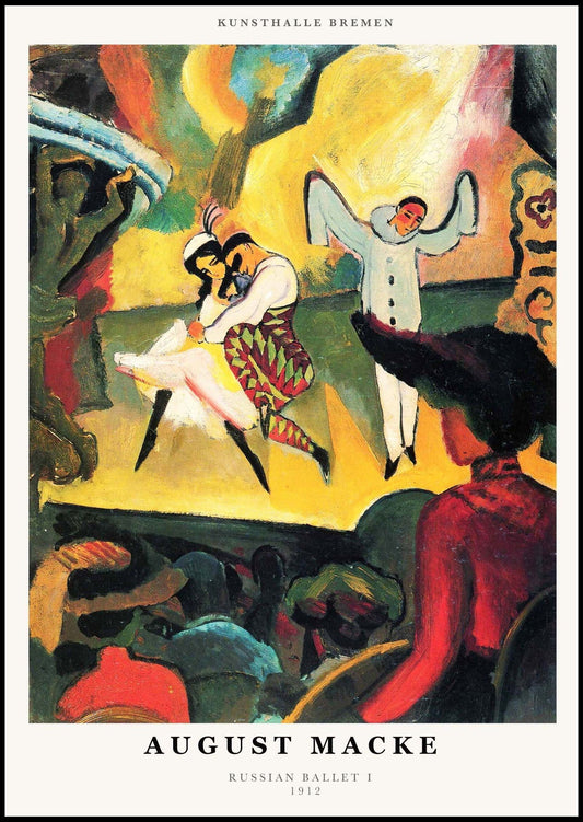 August Macke - Russian Ballet I Poster - Hakyarts