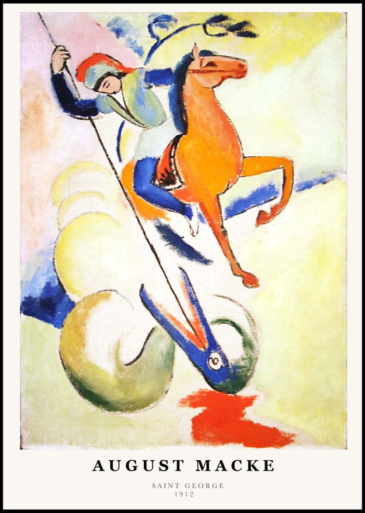 August Macke - Saint George Poster - Hakyarts