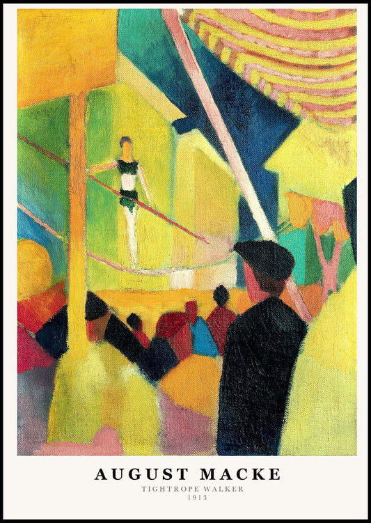 August Macke - Tightrope Walker Poster - Hakyarts