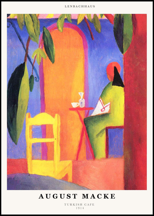 August Macke - Turkish Cafe Poster - Hakyarts