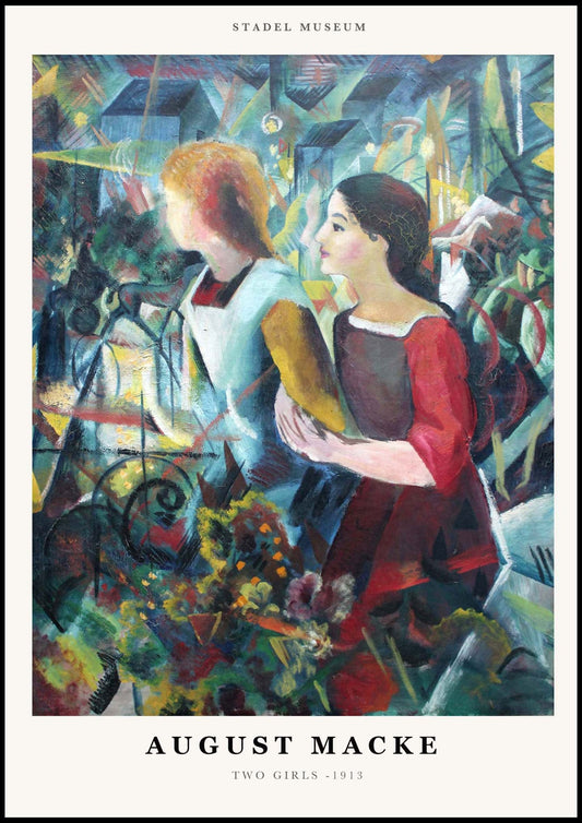 August Macke - Two Girls Poster - Hakyarts