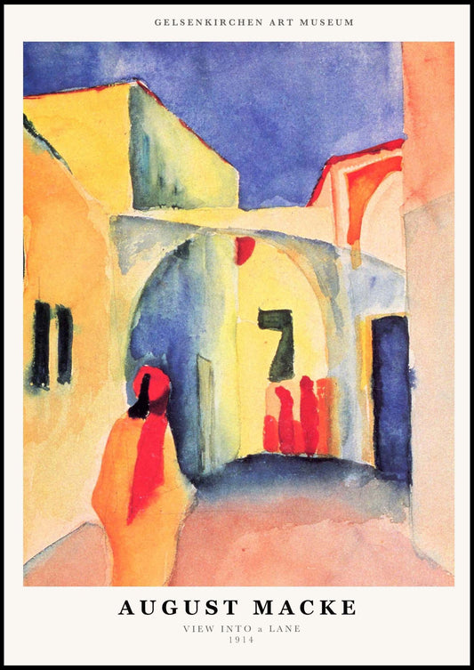 August Macke - View Into a Lane Poster - Hakyarts