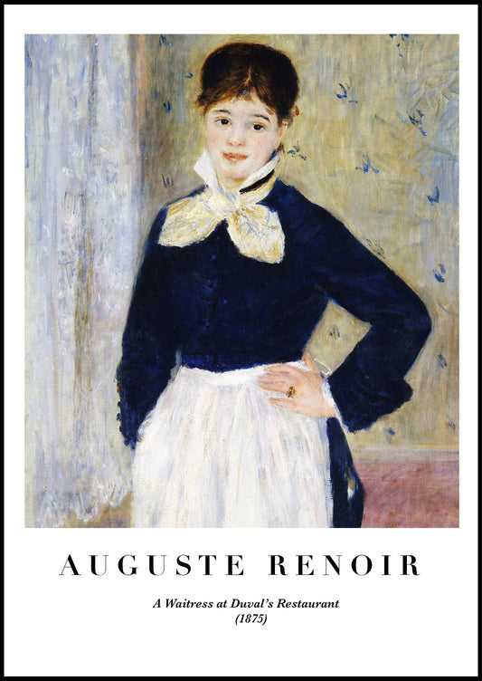 Auguste Renoir - A Waitress at Duval's Restaurant Poster - Hakyarts