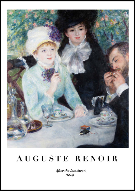 Auguste Renoir - After the Luncheon Poster - Hakyarts