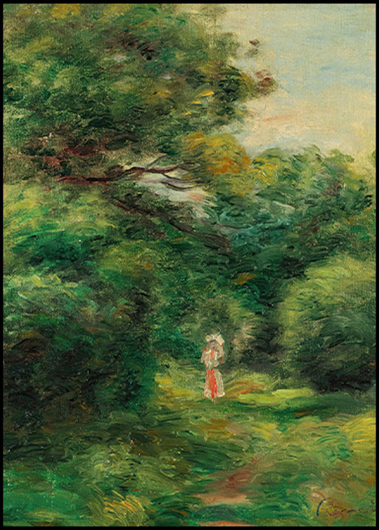 Auguste Renoir - Allée Dans Un Bois, Femme Avec Enfant Dans Les Bras - Hakyarts