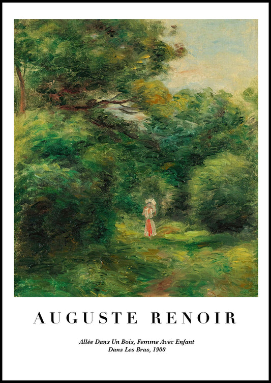 Auguste Renoir - Allée Dans un Bois Poster - Hakyarts