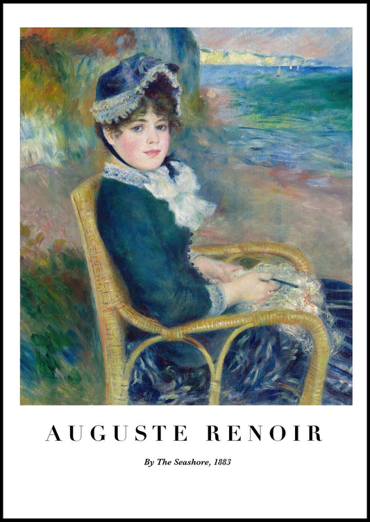 Auguste Renoir - By The Seashore Poster - Hakyarts