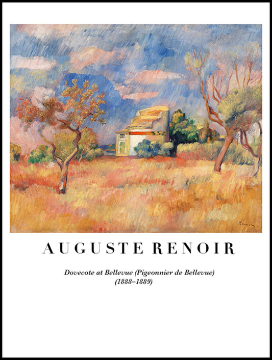 Auguste Renoir - Dovecote at Bellevue (Pigeonnier de Bellevue) Poster - Hakyarts