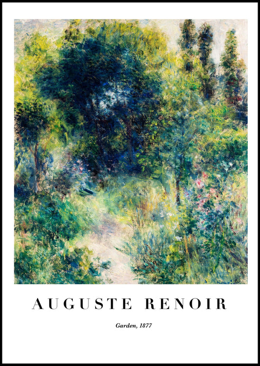 Auguste Renoir - Garden Poster - Hakyarts