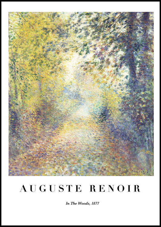 Auguste Renoir - In The Woods Poster - Hakyarts