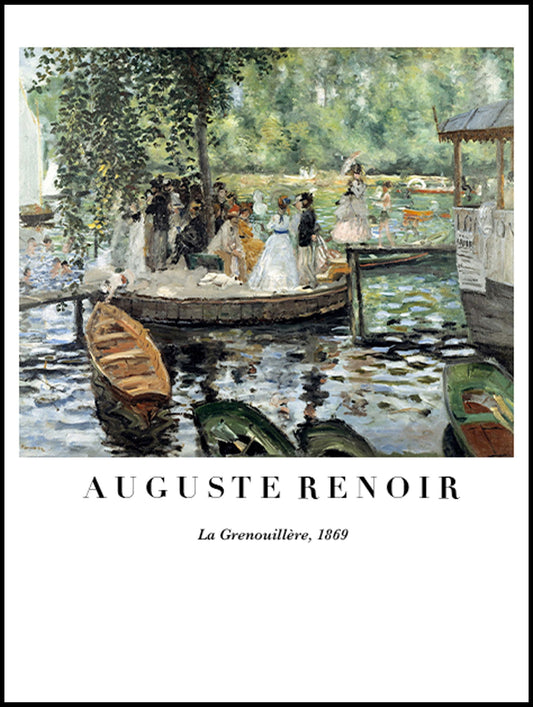 Auguste Renoir - La Grenouillère Poster - Hakyarts