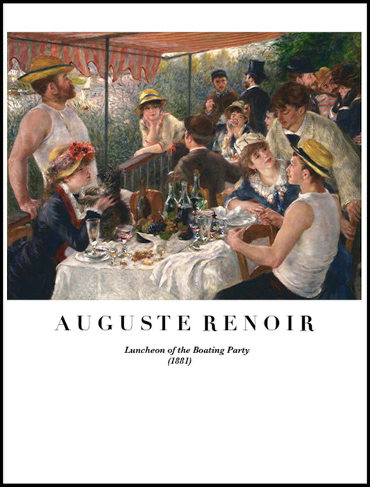 Auguste Renoir - Luncheon of the Boating Party Poster - Hakyarts