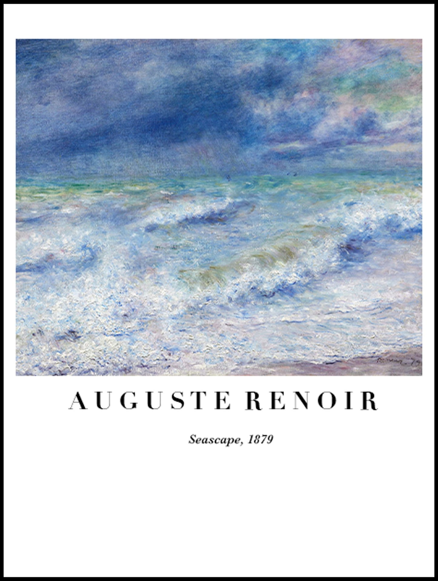 Auguste Renoir - Seascape Poster - Hakyarts