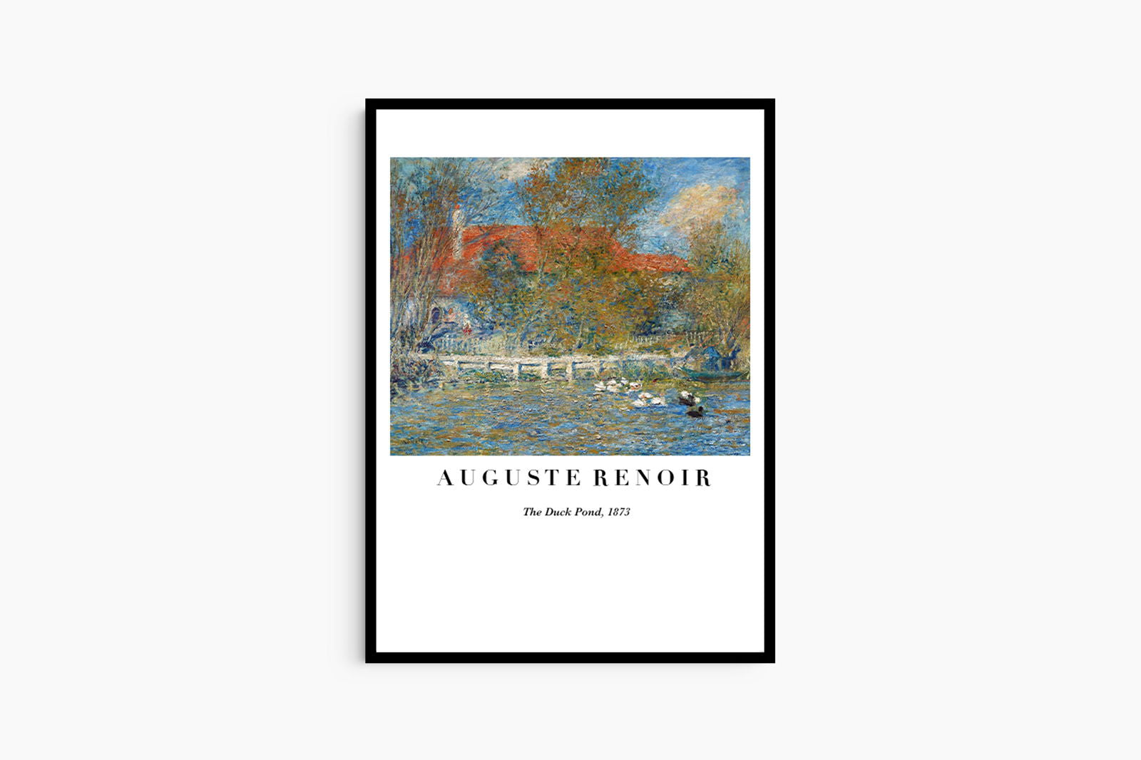 Auguste Renoir - The Duck Pond Poster - Hakyarts